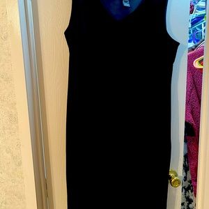 Black velvet dress